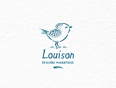 Louison logo bird bird illustration bird logo cute food handmade oiseau sanderling shop truck