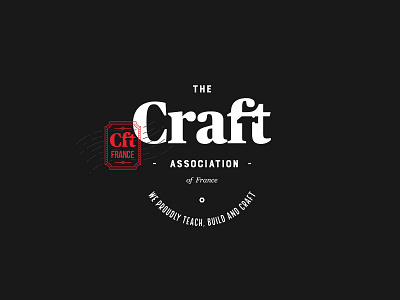 The Craft Association association brand craft france french logo negative negative space logo space