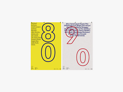 8090® brand design festival graphic music number poster stationery type typography