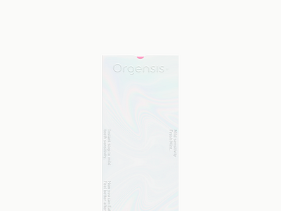 Orgensis® branding logo mark pack packaging typography