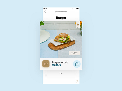 Burger app burger design food graphic ios native product design ui user experience user interface ux