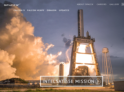 redesign SpaceX branding cosmic design graphic design home page redesign sky spacex ui web web design web suite