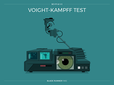 Sci-Fi UI #8 - Voight-Kampff Test blade runner ridley scott science fiction scifi scifiui ui user interface voight kampff