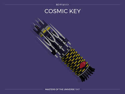 Sci-Fi UI #24 - Cosmic Key cosmic key masters of the universe science fiction scifi scifiui skeletor ui user interface