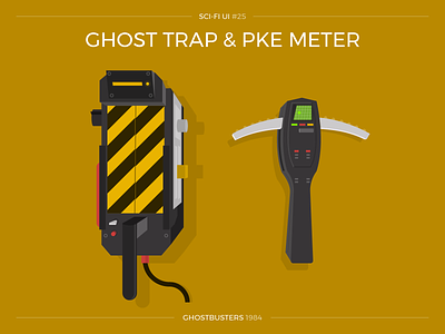 Sci-Fi UI #25 - Ghost Trap and PKE Meter futuristic ghost trap ghostbusters pke meter science fiction scifi scifiui user interface