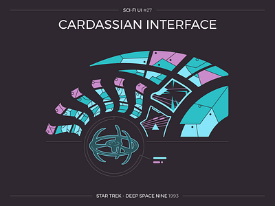 Sci-Fi UI #27 - Cardassian Interface alien cardassian ds9 flat ui science fiction scifi scifiui star trek user interface