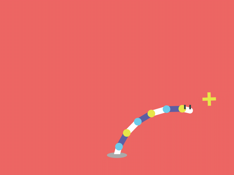 Spring Worm after effects animation design gif loop motion spring