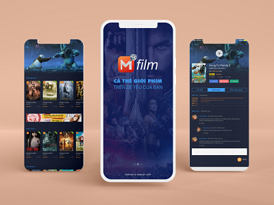 mFilm - Cinema App app graphic design typography ui ux