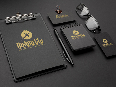 Hoang Gia Booking Office Logo Design branding graphic design illustration logo typography ui ux vector