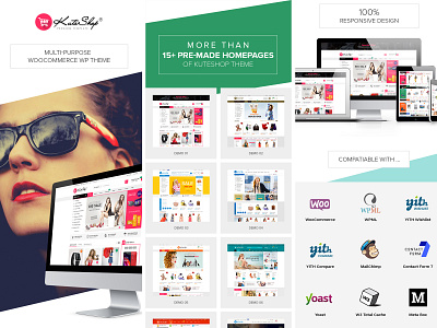 KuteShop - MultiPurpose Website Themes design graphic design typography ui ux