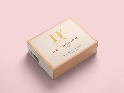 HA SkinCare - BBCushion Box branding graphic design illustration logo vector