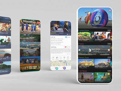 Hi' Vietnam - Tour Booking app branding ui ux