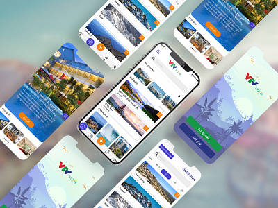VTV Travel App app design ui ux