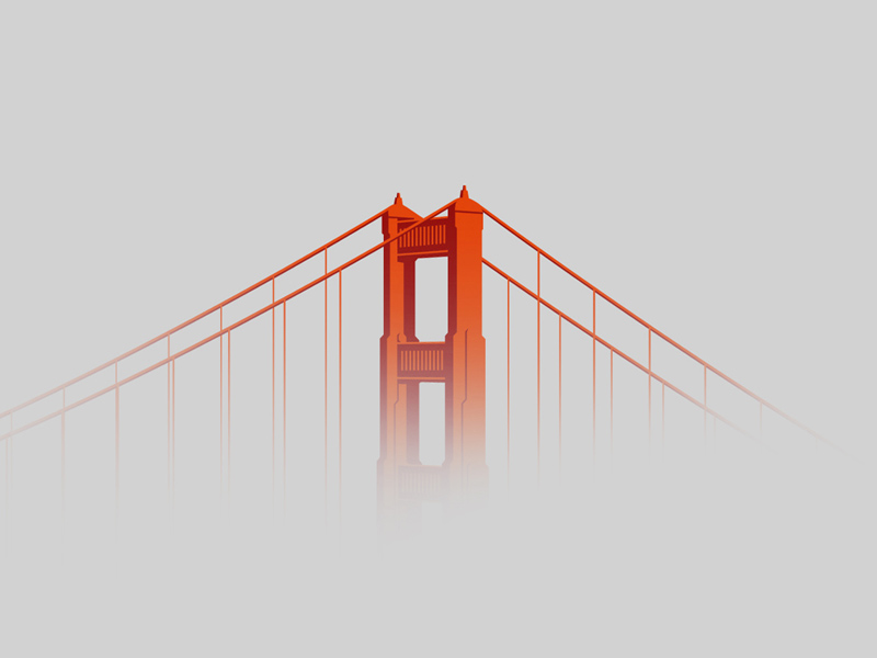 Golden Gate Bridge By Chris Hendrixson Dribbble Dribbble