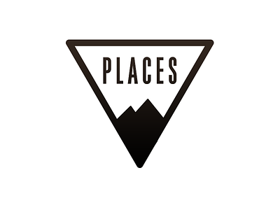 Places Logo logo mountains
