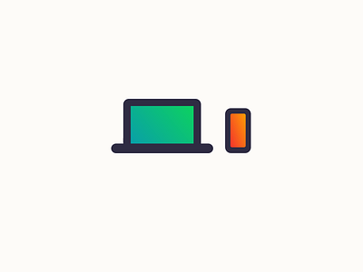 Illustration – Devices devices gradient gradients icon iconography illustration iphone laptop macbook pro mobile