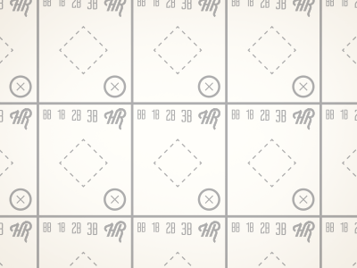 Scorecard Detail baseball digital print scorecard typography