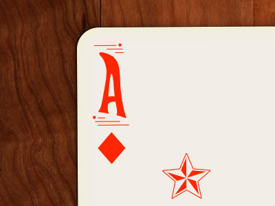 Ace of Diamonds custom games ios iphone typography