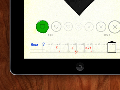 iPad Scorekeeping Sketch apps ballparks baseball handwritten ios ipad nostalgia
