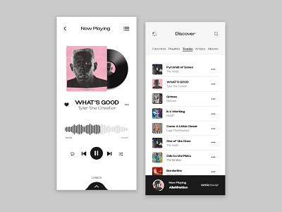 Music Player App design ui ux