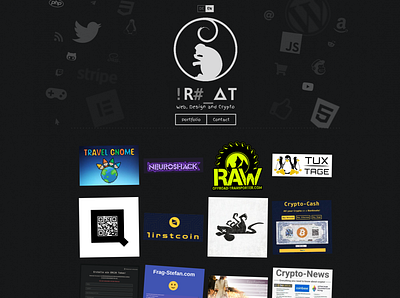 PRIM4T - Website - Web, Design and Crypto... branding design illustration