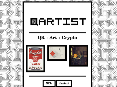 Qartist - Art + QR-Codes art design github html logo qr qr code static website wed design
