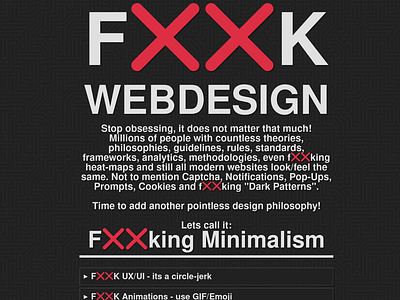 FXXK WEBDESIGN - Writings of a "fed up" developer