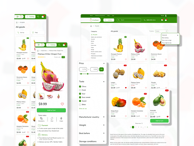 E-Commerce UI/UX Design | Fruit Planet