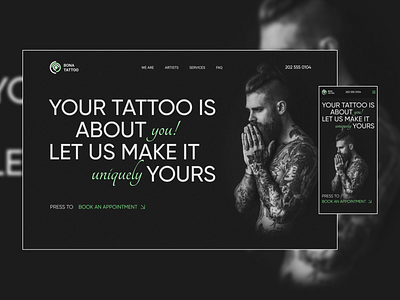 Tattoo studio | Website design