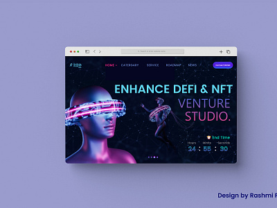 NFT Website graphic design ui ux