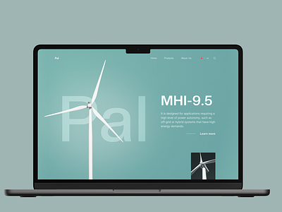 Pal MHI branding cleantech envirotech figma sustainability ui webflow website website design