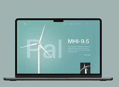 Pal MHI branding cleantech envirotech figma sustainability ui webflow website website design