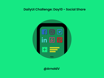 DailyUI Challenge: Day10 app branding design graphic design illustration logo socialshare typography ui ux vector
