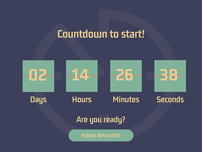DailyUI Challenge: Day14 app branding countdown design graphic design illustration logo timer typography ui ux vector