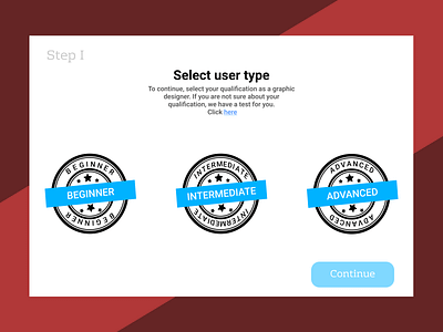 DailyUI Challenge:Day64 - Select User Type