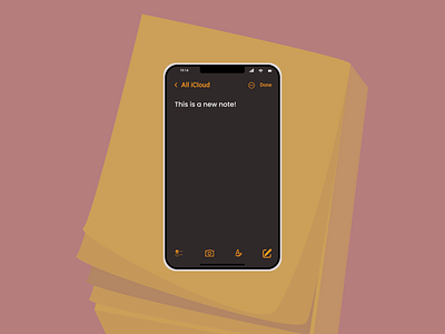 DailyUI Challenge:Day65 - Notes Widget