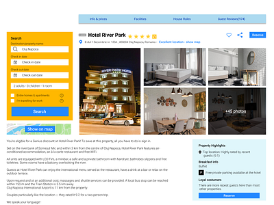 Dailyui Challenge:Day67 - Hotel Booking