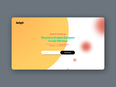 Redesign Daily UI Landing Page