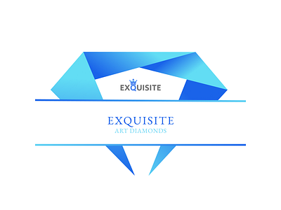 Exquisite Art Diamonds Logo graphic design logo logo design