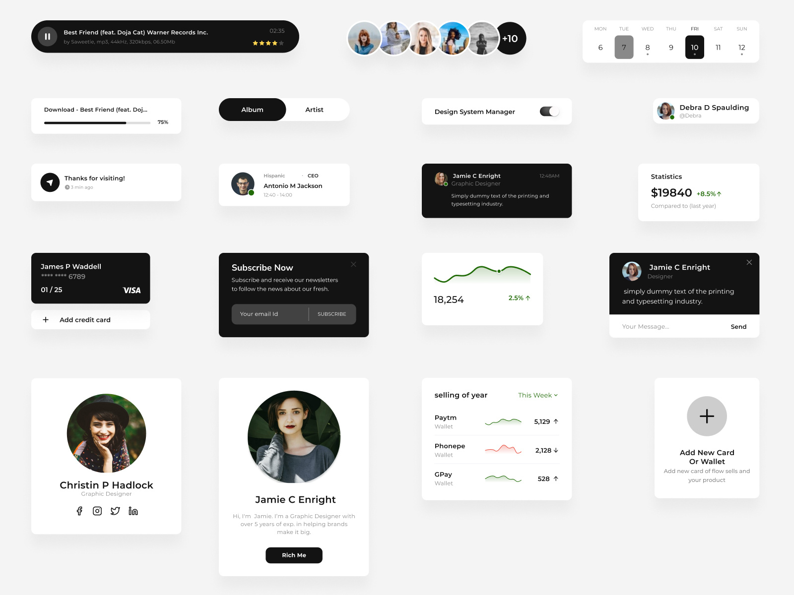 UI Components by Triomat Technologies on Dribbble