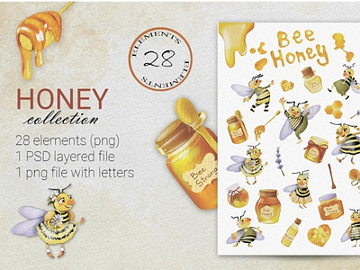 Bee Honey bee bees cute cute illustration digital art illustration