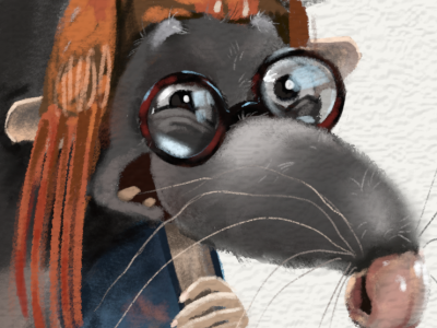 The library rat animal animals character design crazy crazy rat cute illustration digital art digital illustration illu illustration library rat