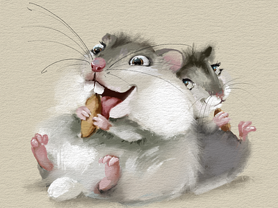 On vacation animal animals cute illustration digital art hamster hamsters holiday illustration kids illustration vacation