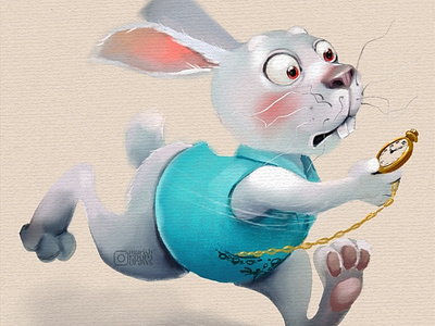 White rabbit alice in wonderland animal animals art artwork character character design creative cute illustration design digital art illustration illustrator kids illustration rabbit whiterabbit алиса в стране чудес белый кролик иллюстратор иллюстрация