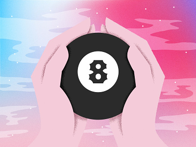 Will I Be Rich? ball clouds color design eight eight ball illustration illustrator light magic photoshop smoke vector