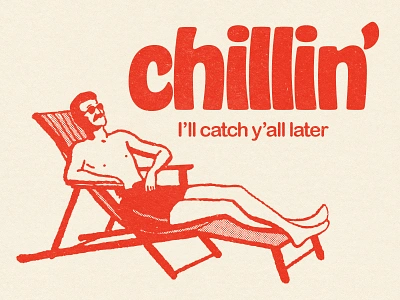 Chillin' beach branding chill color design distress graphic design grunge hobo illustration illustrator logo photoshop print relax retro texture vector