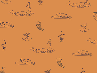 Doodle Pattern graphic illustration pattern surf