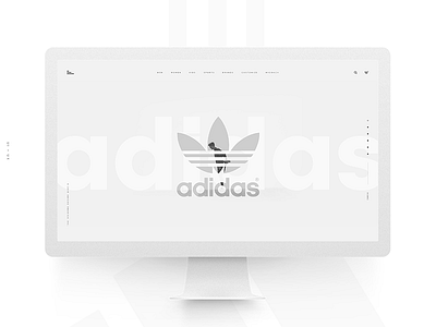 Adidas Concept adidas branding design homepage landingpage layout re design typography ui ux webdesign