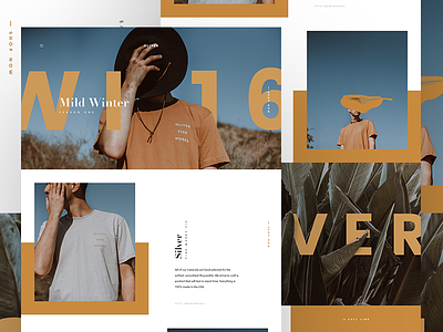 Mild Winter branding design homepage landingpage layout re design typography ui ux webdesign website