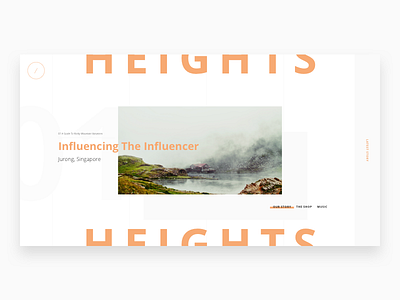 Heights app design homepage layout mobile re design typography ui ux webdesign website